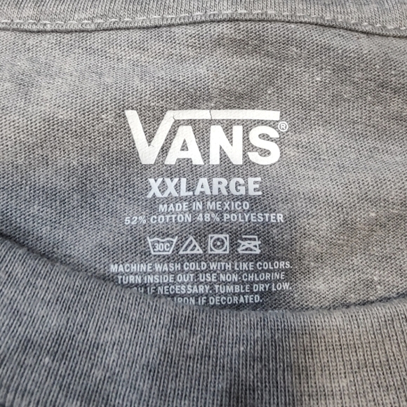 Vans Long Sleeve Grey Tee - Picture 4 of 5